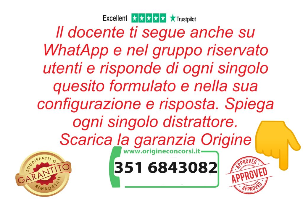 distrattori e formulazione quesiti di concorso docenti 2027 - InfoMiur.it Promotional banner in Italian offering WhatsApp/group support for teachers, with trust badges and “Approved” stamps and a green contact number.
